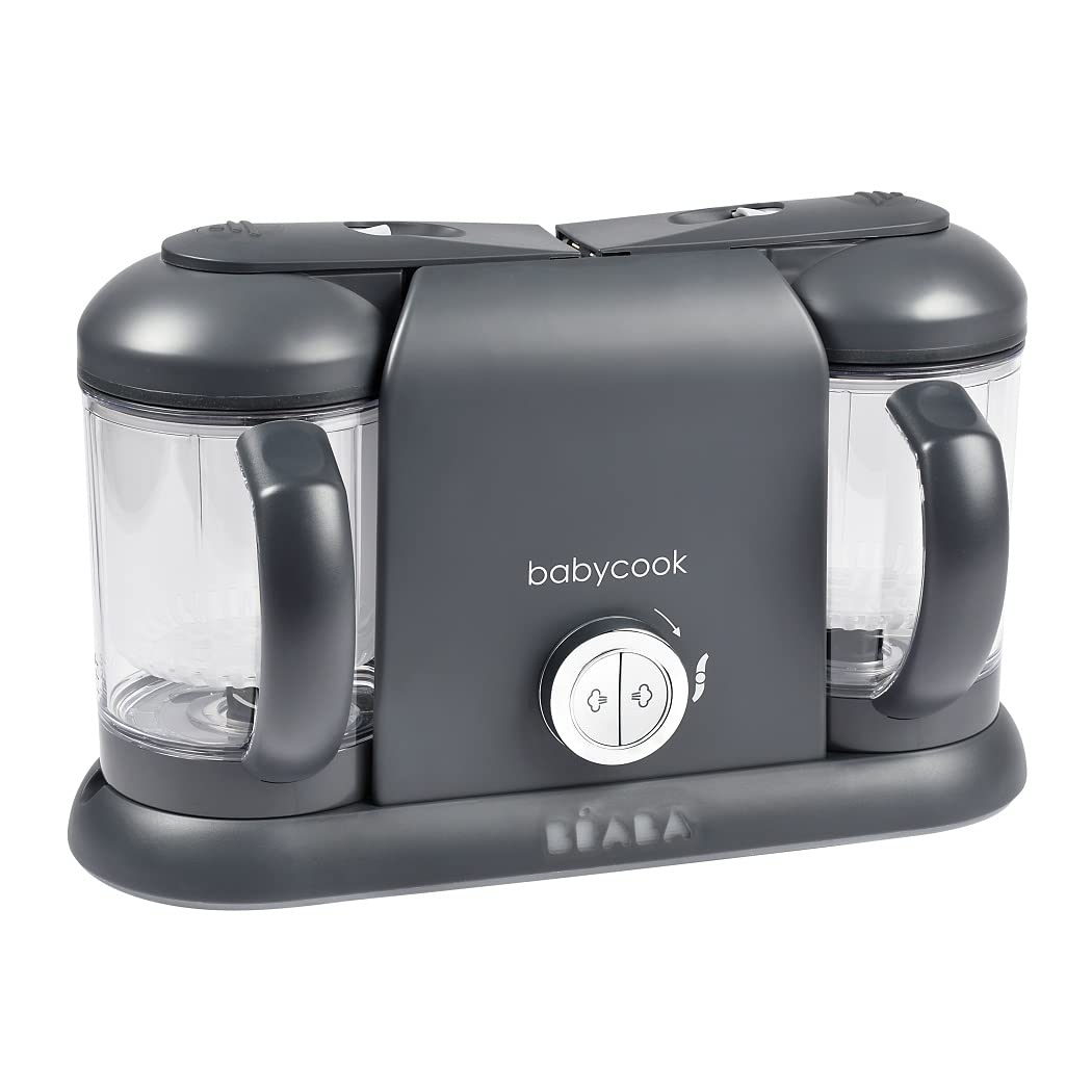 Beaba Babycook Duo 4 en 1 - Máquina de alimentos para bebés, procesador de alimentos para bebés, licuadora de alimentos para bebés, vaporizadora de alimentos para bebés, prepara alimentos frescos y