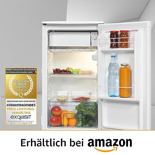 Exquisit Koelkast KS86-0-090E wit | 79 L volume | ijsvak | koelkast zonder vriesvak vrijstaand | LED | kleine koelkast 45 cm breedte - Image 7