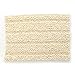 BetterBeds 21 x 34 in. Ultra Plush Jumbo Striped Chenille Bath Mat44; Cream