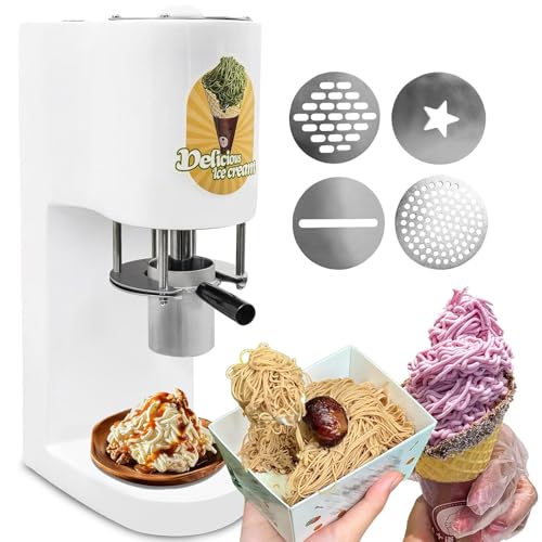 Commercial Spaghetti Ice Cream Maker, 80w Ice Cream Press Machine,