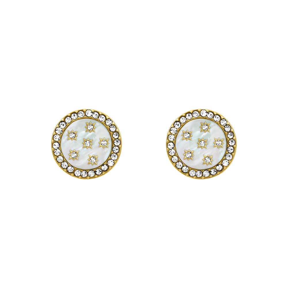 Fossil Women's Gold tone Stainless steel with post/stud closure Earrings
