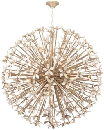 Corbett-Standard 511-40-IYC Corfu - 16 Light Chandelier - 39.75 Inches Tall and 40 Inches Wide - Ivory Coco