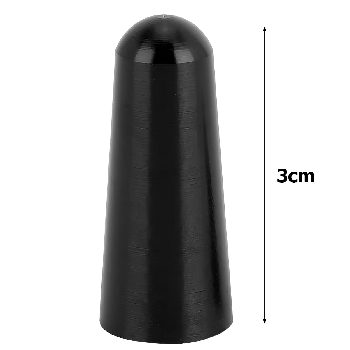 Cartrend 10505 Asta Per Antenna Auto In Alluminio – Corta 10 Cm, Colore Nero, Con Adattatore Filettato Universale Per Tetto