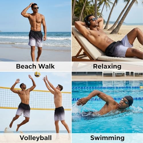 Image of Keevoom Mens Swim Trunks Compression Liner Swimming Shorts Swimwear Quick Dry Swimsuit Bathing Suits Board Shorts