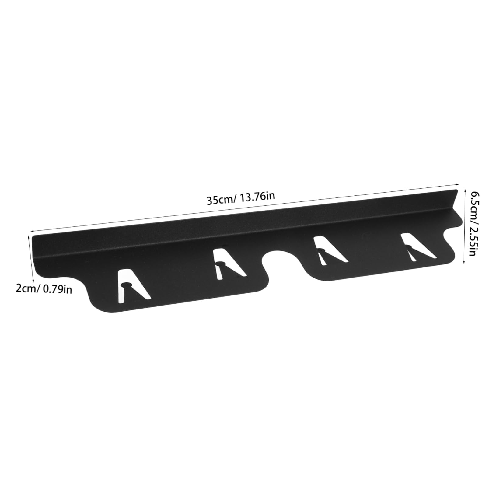 Abaodam Cache Plaque Électrique 16cm en Fer Noir, Kit de Garniture de Table de Cuisson pour Protéger les Espaces Entre Four et Poêle, Design Élégant et Facile à Nettoyer Cuisine