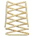 xxiii- Gold Metallic Threaded Rope Shoe Laces for Sneakers and Shoes Polyester Fit NMD | Ultra Boost | Air Max | Gel Lyte