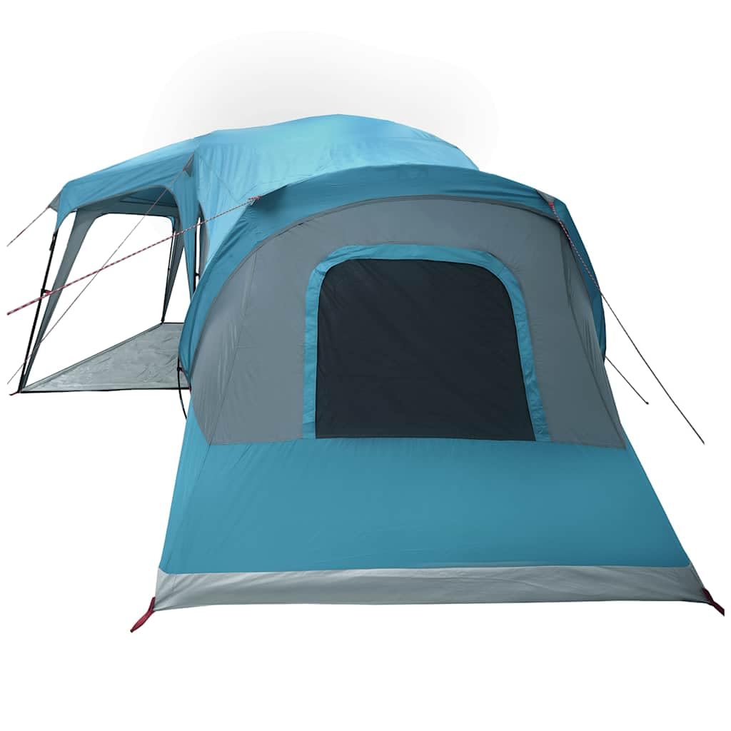 Tienda Familiar con Porche 9 Personas Azul,Deportes,Actividades al Aire Libre,Camping y Senderismo,Tiendas de campaña,18.39kg-4009585