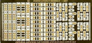 White Ensign Models 1/350 Imperial Japanese Navy Doors & Hatches Superset Photoetch Enhancement Parts