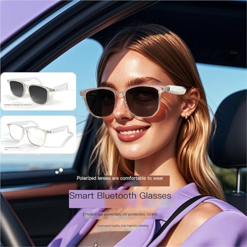 Lunettes connectées Bluetooth avec verres polarisés gris dégradé - 7