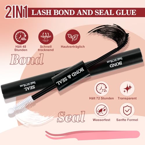 Higu clace 580 pcs Wimpern-Extensions 30-40-50-60-80-100D Curl Lash-Extension-Set Künstliche Wimpern für Wimpernverlängerung zu Hause DIY-Wimpern-Extensions für Anfänger(10-18mm)