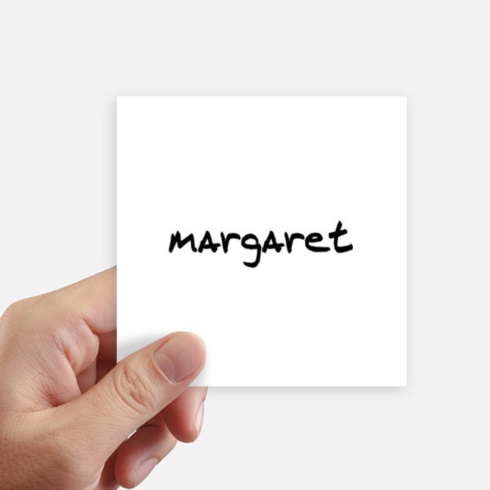 Autocollant Margaret écriture manuscrite multicolore pour mur et décoration