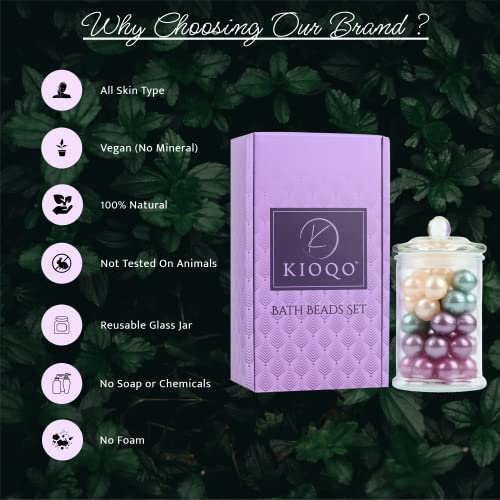 Bath Oil Beads For Tub 90S | Bath Pearls Beads With Oil Bulk | Bath Oil Pearls | 100% Natural Bath Oil Pearl For Bathtub Gift Set (Pack Of 40) #TOP2