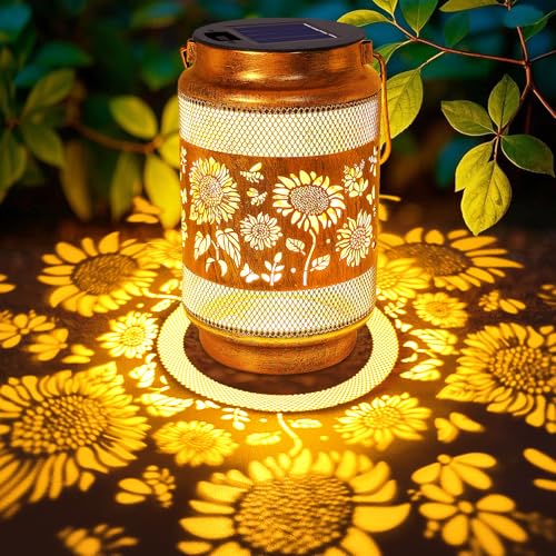 Lanterne solaire tournesol pour sublimer l'ambiance chaleureuse de votre cour et terrasse