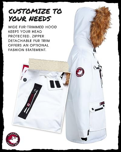 CANADA WEATHER GEAR Boys Winter Coat - Heavyweight Ski Jacket, Fur Trim Hood - Outerwear Parka (8-20)3