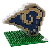 FOCO NFL Los Angeles Rams Mini BRXLZ Logo Building Blocks, One Size, Blue