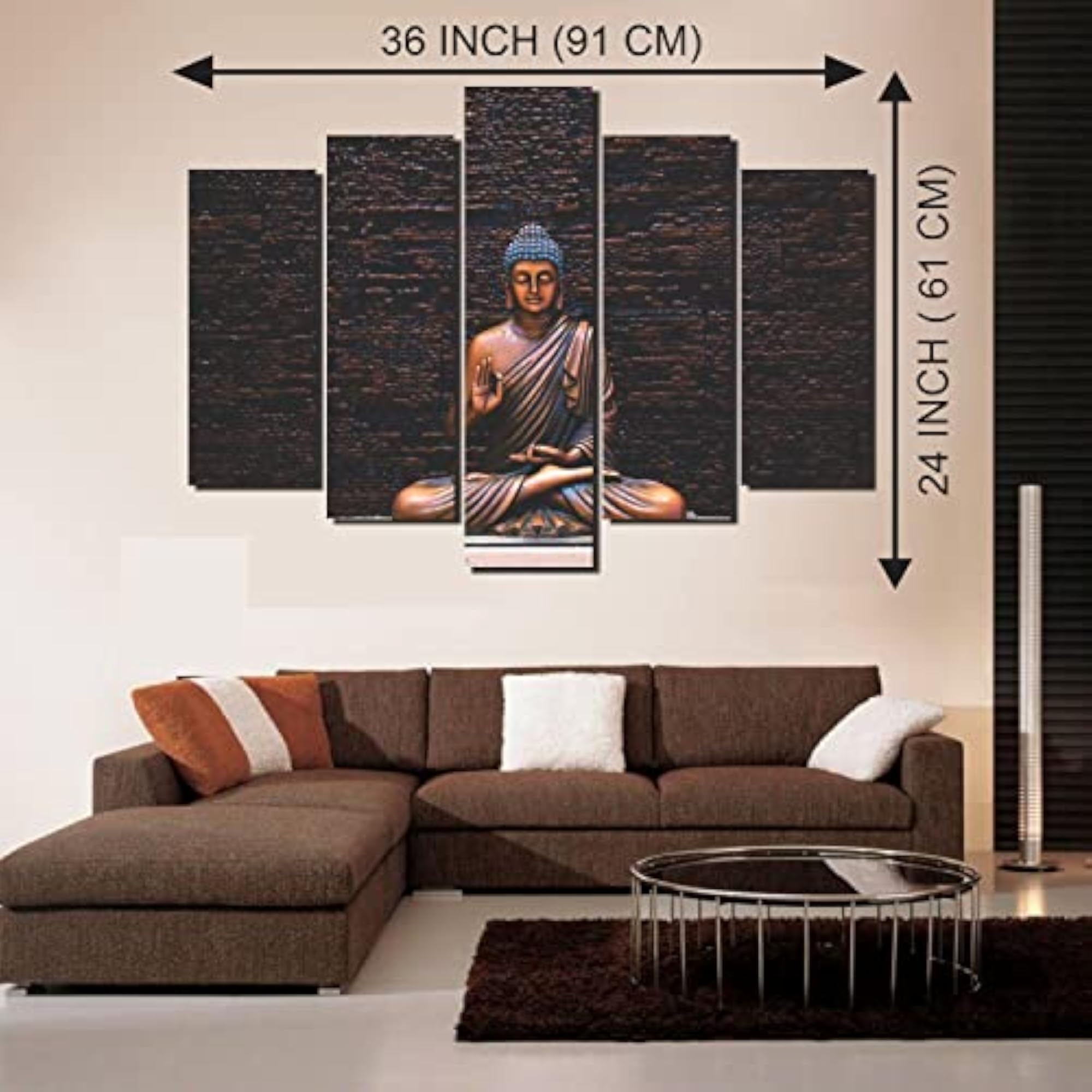 Group Cut Gautama Buddha Cut Out Wall Sticker