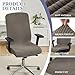 GOSTADY Office Chair Covers Stretchable Desk Chair Cover Soft Computer Chair Slipcovers Anti-Dust Spandex Protector Cover for Home Office,Coffee
