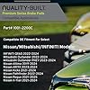 QUALITY-BUILT Premium Ceramic Rear Brake Pads 1001-2200C Compatible with 2019-2025 INFINITI/Mitsubishi/Nissan (Altima,ARIYA,Kicks,Outlander,Outlander PHEV,Pathfinder,QX60,Rogue,X-Trail) #2