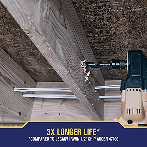 Irwin Auger Drill Bit For Wood 1/2 In. X 7.5 In. (Iwax3015) #TOP3