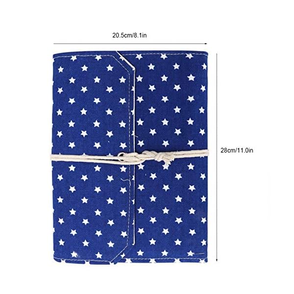 Omabeta Fotoalbum Vintage Style Album selbstklebend Basteln Valentinstag (blaue Sterne) – Bild 8