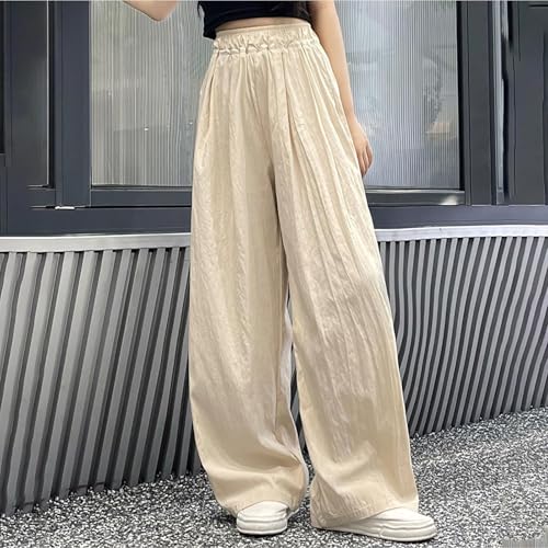 Girls Wide Leg Pants Flowy Loose Fit Palazzo Pants Kids Summer High Waisted Beach Pants Casual Baggy Trousers2