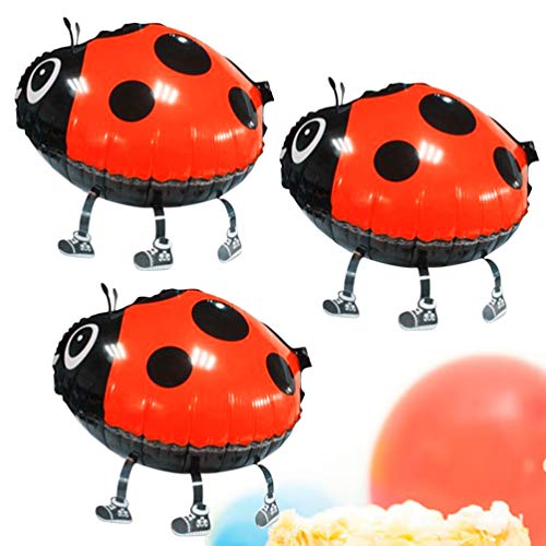 Jojofuny 627SYFB14167HG30C 2Pcs Walking Animal Balloon Cartoon Beetle Bug Ladybug Foil Walker Decorative Insect Aluminum Balloon Photo Prop thumb #6