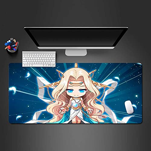 Tapis de souris gamer XXL pour bureau deco star cartoon girl tapis grand format 3D