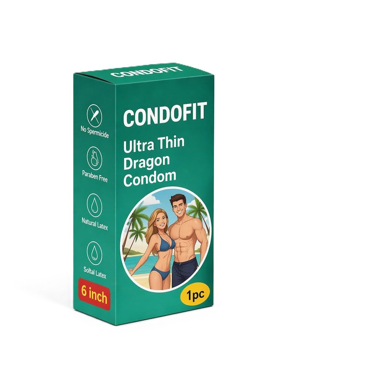 ultra thin natural latex protection condom | premium lubricated finish | comfortable fit | 1 piece pack