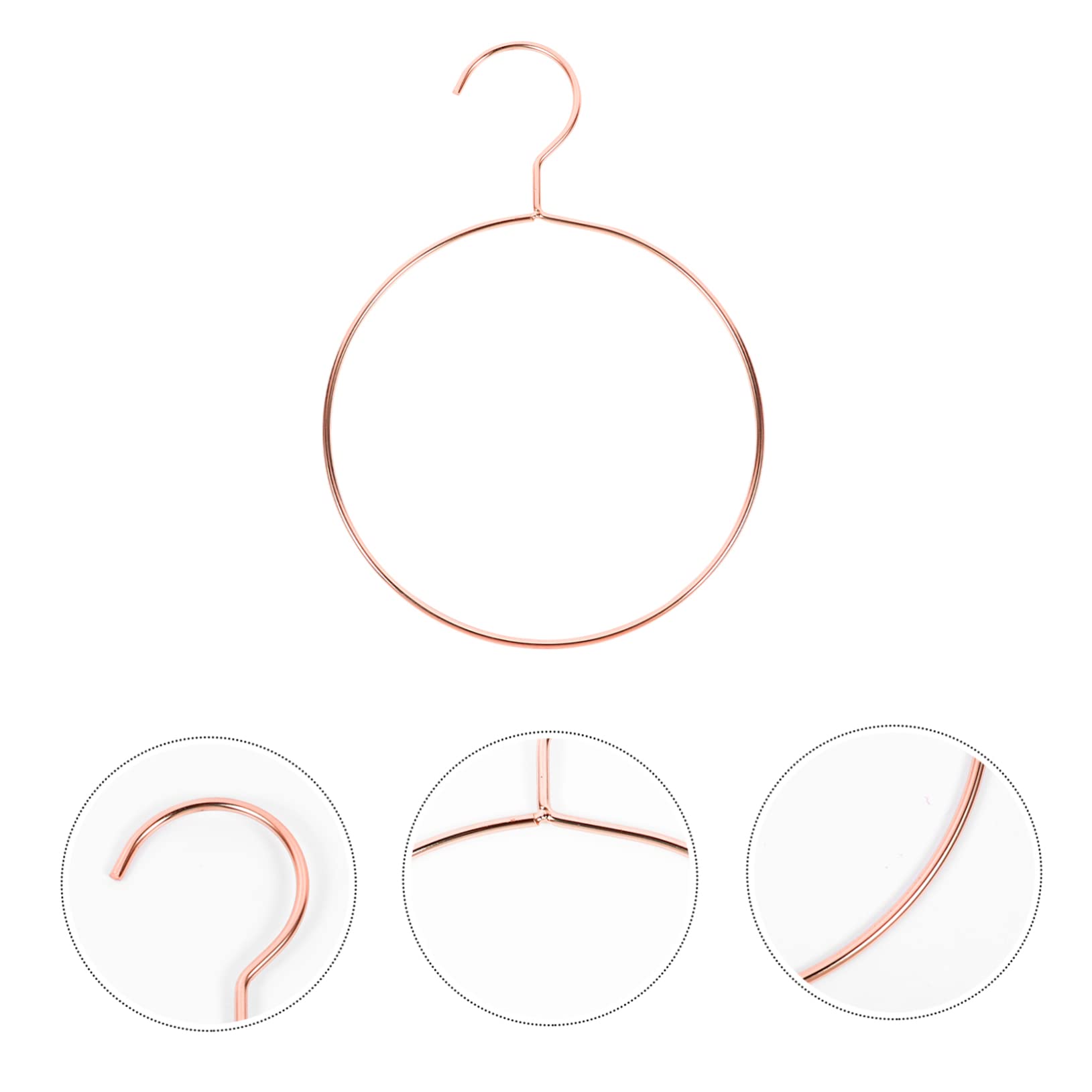 Unomor Stainless Steel Round Scarf and Belt Hanger Organizer for Closet Storage Tie Rack for Scarves Belts Shawls and Accessories Display