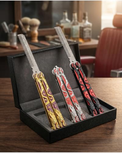 Butterfly Dragon Desk Fidget Comb - Peines Metálicos miniatura 3