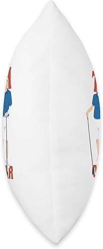 Miniatura 2 de Team Over Par Funny Golfing Design Throw Pillow, 16x16, Multicolor