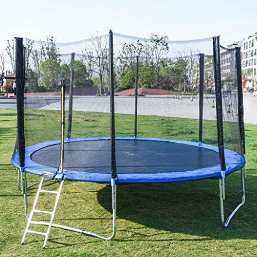 Fiudx Trampolines,10 FT Kids Trampoline Round Jumping Table with Safety Enclosure Net Sping Pad Combo Bounding Bed Trampoline