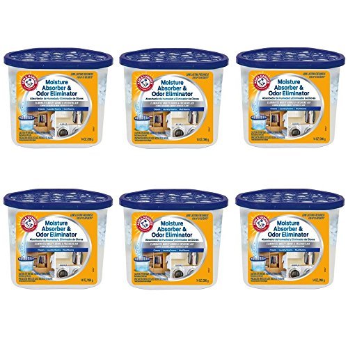 Arm & Hammer FGAH14 14 Moisture Absorber & Max Odor Eliminator Tub, 14 oz (6 Pack)