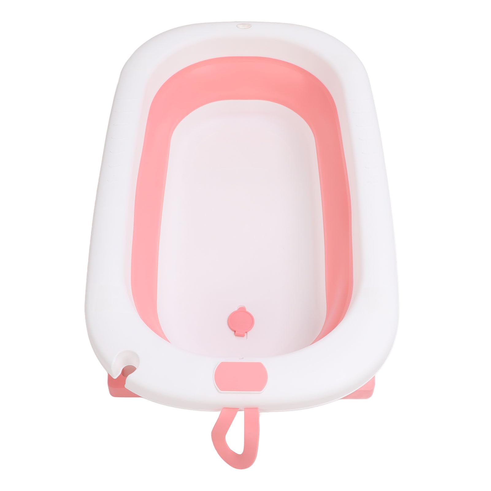 Składana Wanna dla Niemowląt, Składanie Termometru Wanny Dziecięcej dla Małych Dzieci (PINK)