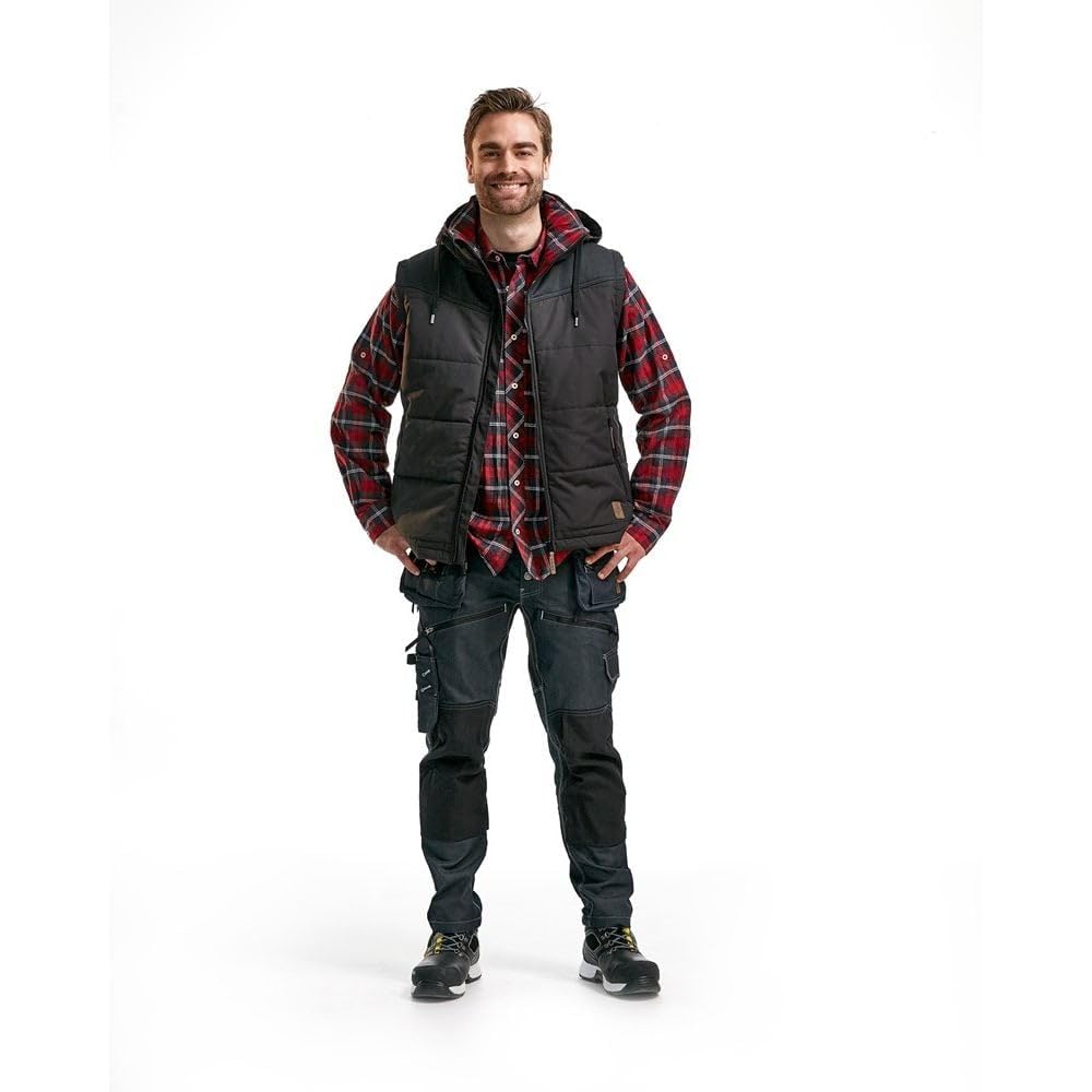 blakläder – Chaleco de invierno acolchado tamaño XXL en gris oscuro, 1 pieza, 389918459800 X XL