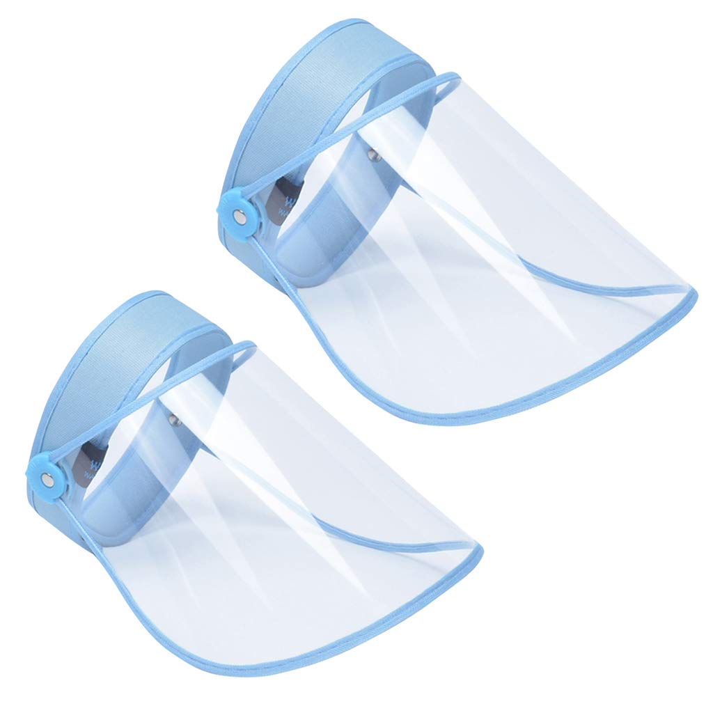 FEOYA Full-face Protective Visors All-Purpose PVC Safety Face Visor Clear Use Face Visor Protection from Splash and Splatter