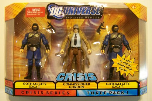 Mattel DC Universe Infinite Heroes 3 - Pack Commissioner Gordon/ Swat figure/ Swat figure