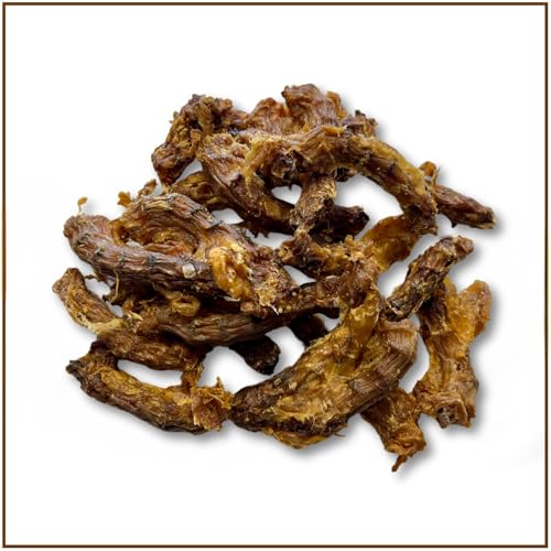 PrideDogs Hühnerhälse 1kg - Premium Kausnack für Hunde - Herstellung Deutschland - 100% Geflügel - Beutel verschließbar