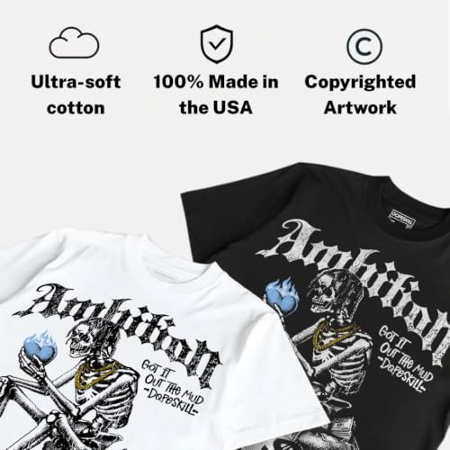 Image of DopeSkill Graphic Tee Streetwear Hip Hop Hypebeast Street Style Unisex T-Shirt Sneaker Colour Matching Shirts Horror Skeleton