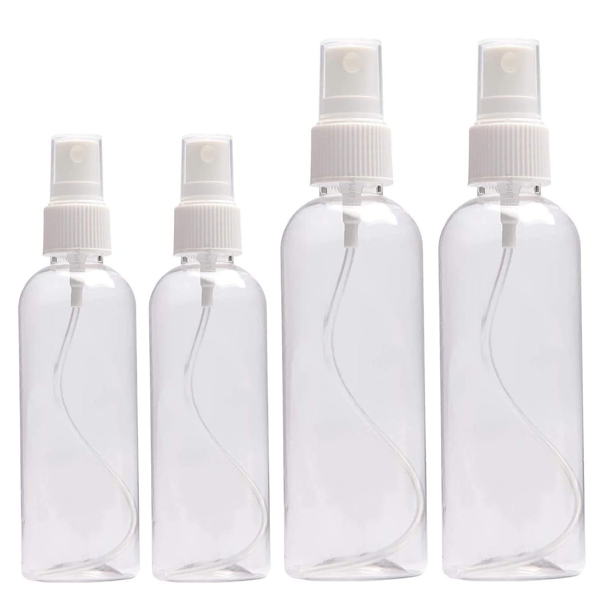 LIMAT (100ml- 2pcs,200ml- 2pcs Hair Water Spray Bottle for Hair Spray Bottles Empty for Toiletries, Cosmetics, Makeup, Rosewater &Sanitizer Spray Bottle Small (Set of 4)-image-23