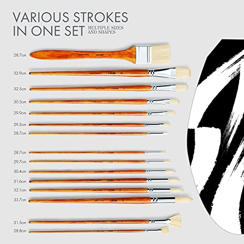Artify Art Supplies B-31 Artify Oil Paint Brushes Set thumb #4