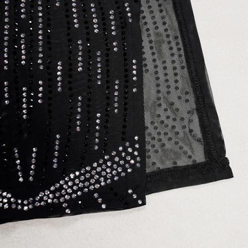 Image of Nagfar Women Rhinestone Sequin Birthday Party Sexy New Year Formal Dress