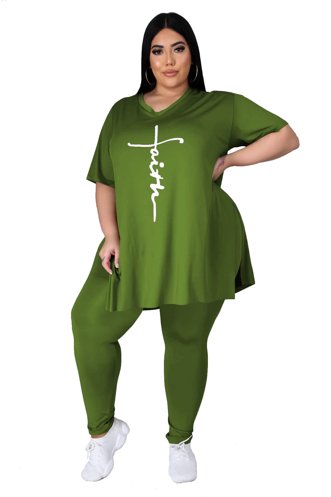Tracksuit Sets Two Piece Plus Size Womens Loungewear Sets Jogging