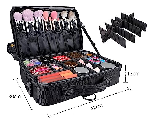 Mala Maleta de Maquiagem Profissional Grande Organizadora Makeup Completa