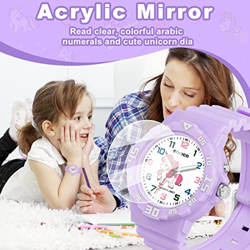 Image of SOCICO Waterproof Nurse Watch for Medical Professionals, Students, Women Men, Military Time Easy to Read Dial, 24 Hour with Second Hand, Night Light, Soft and Breathable Silicone Band