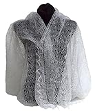 Fedelkea Orenburg Scarf Wrap Lace Knitted Wool Goat Down Russian Handmade