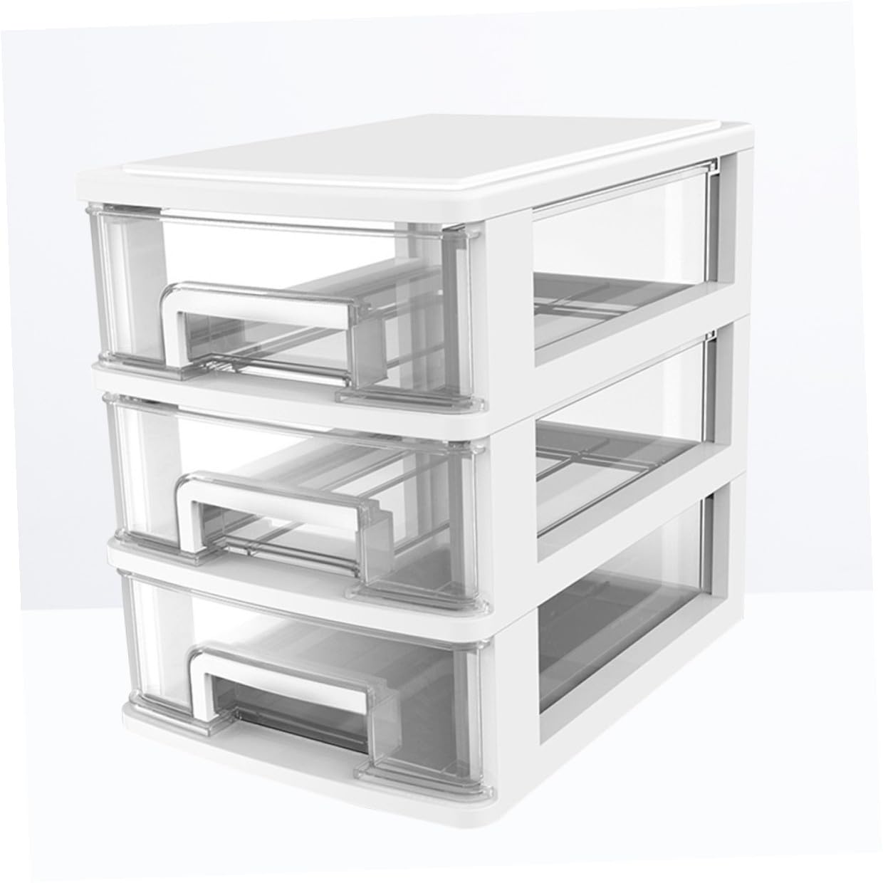 Cabilock Aufbewahrungsschrank Mit Kunststoffbox Organizer Für Schreibtisch Transparent Weiß Aufbewahrungsbox Aus Kunststoff Für Kleinigkeiten