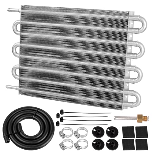 Atokrtact 8 Pass Transmission Cooler Kit, Universal 5/16" Tube and Fin
