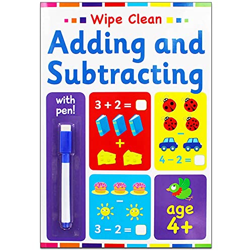 Livre de maths Adding and Subtracting effaçable cahier activité enfant CP
