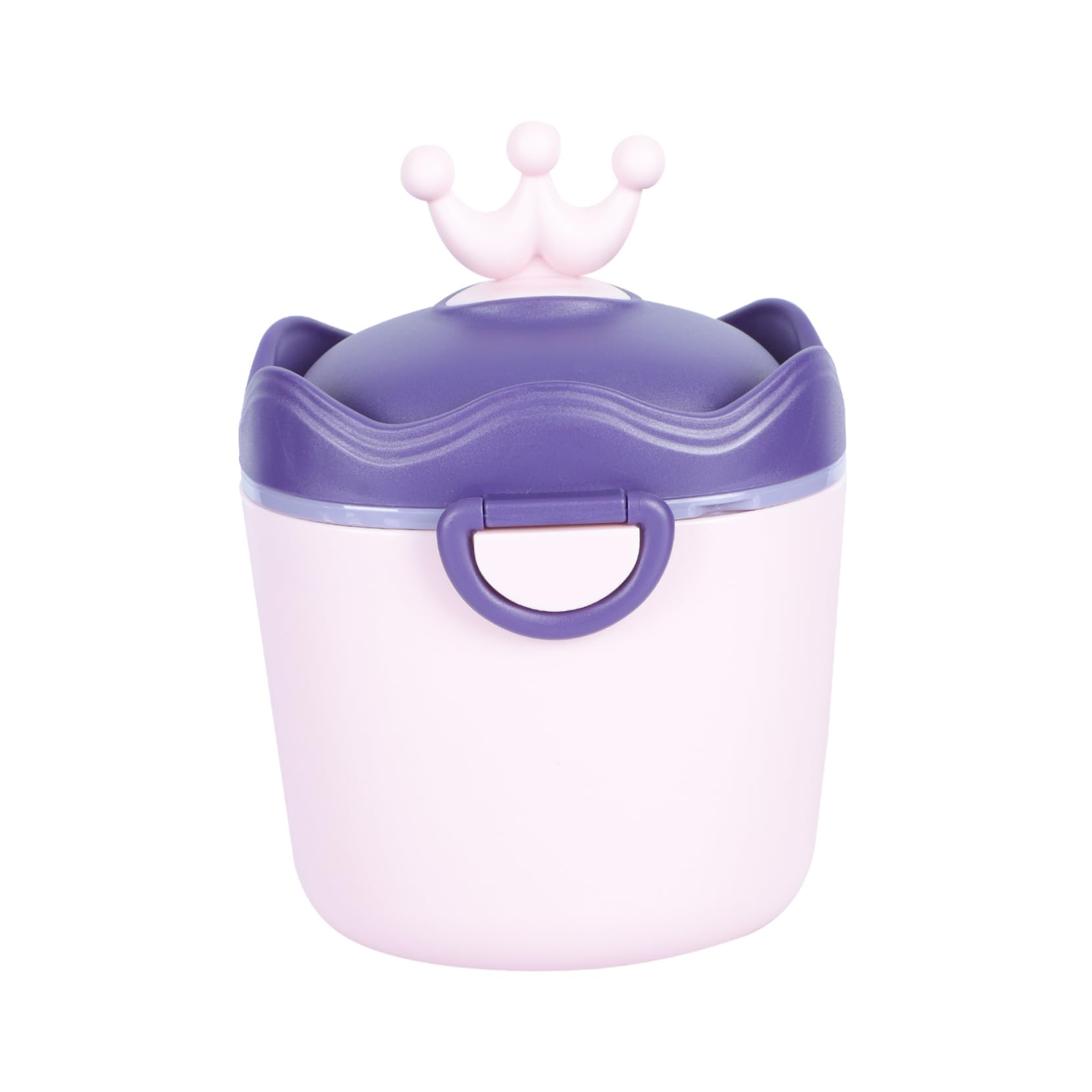 BESPORTBLE 1pc Portable Food Storage Box Sealed Milk Powder Dispenser with Non Spill Design for to Carry with Hand Holding Ring Keeps Food Fresh and Dry